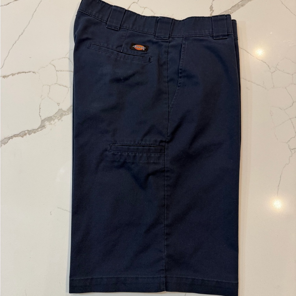 Dickies Men's Dark Blue Flat Front Shorts